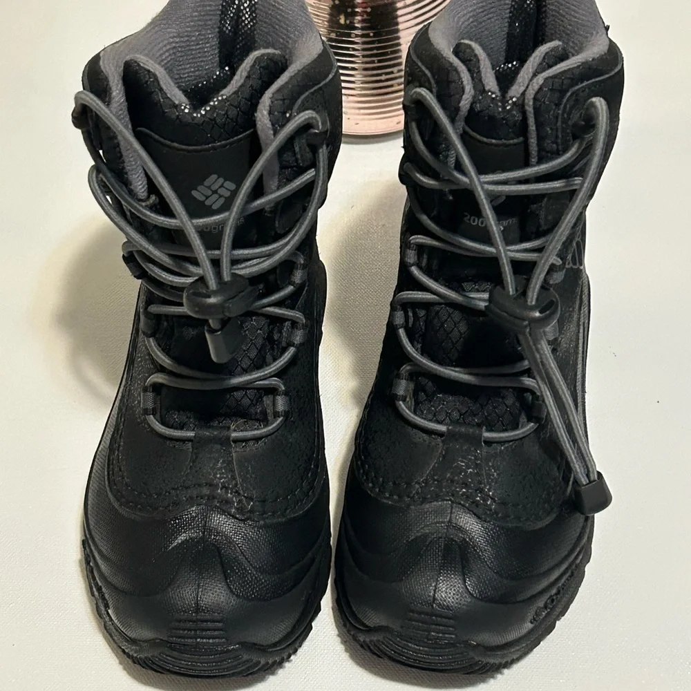 Columbia Black Insulated Waterproof Lace-Up Boots